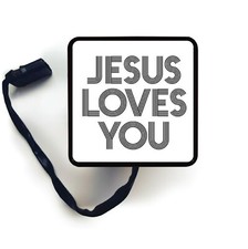 Jesus Loves You Led Hitch Cover Trailer Brake Light Bible Church Christian