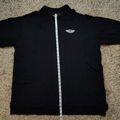 Camisa Polo Harley Davidson Negra Hombre Talla XXL 100 Año 1903 a 2003 Manga Corta - Imagen 7 de 9