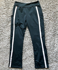 Nike Pants Sz S 4/6 Blue Straight Leg Track Athletic Pockets Y2K Striped Vintage