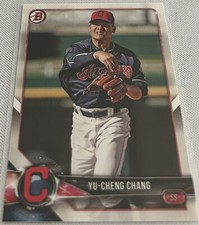 2018 Bowman Baseball Prospects Yu-Cheng Chang Cleveland Indians #BP128