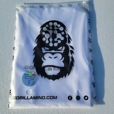 Gorilla Mode White Ribbed Tank Top Sleeveless Athletic Shirt S Unisex