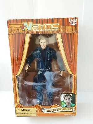 LIVING TOYZ NSYNC 2000 Collectible Justin Timberlake Marionette Doll 9.5