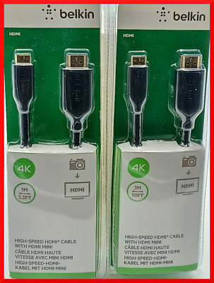 HDMI Anschlusskabel  HDMI zu MINI-HDMI  TV  HDTV  3 Meter Länge  Belkin