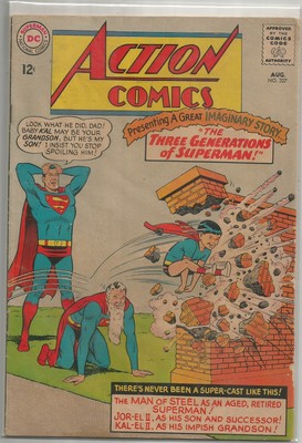 Action Comics 327 Dc Silver Age 1965 Comic Book Fnfn - 