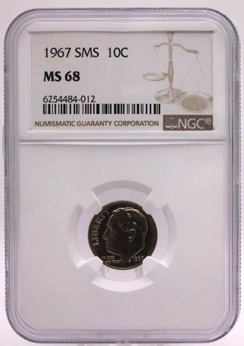1967 SMS Roosevelt Dime NGC MS 68 [023WEJ]