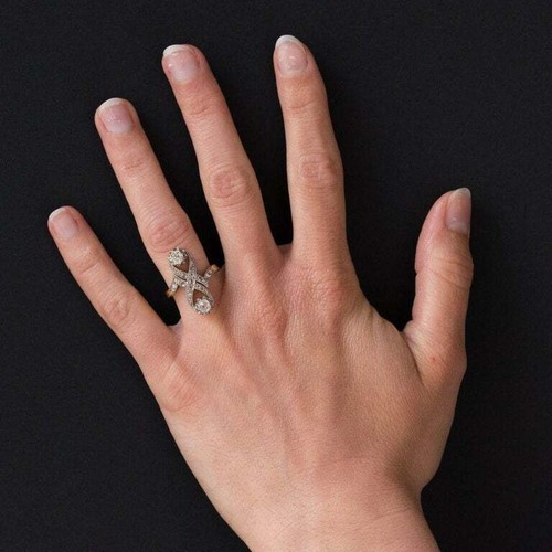 1900's Antique Ring 925 Sterling Silver Women's Ring,Fashion Link Ring RSG188 - Picture 7 of 7
