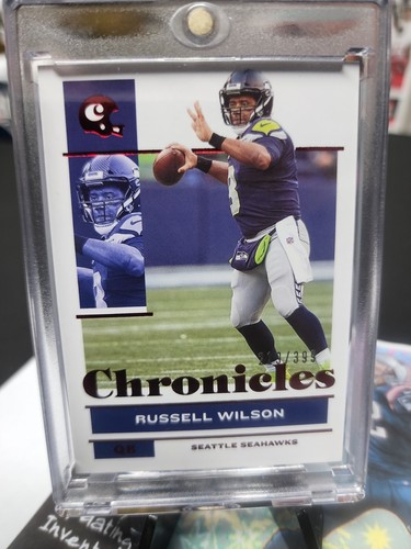 RUSSELL WILSON 🔥 2021 Panini Chronicles Red Holo /399 #83 Seattle Seahawks - Picture 2 of 4