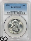 1963 Franklin Half Dollar, PCGS MS 65 ** Very Nice!