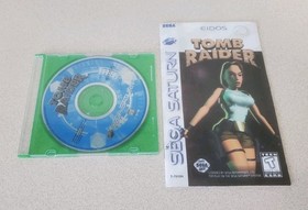 Lot Of 4 Sega Saturn Games - Tomb Raider - Madden - Big Hurt - Soccer