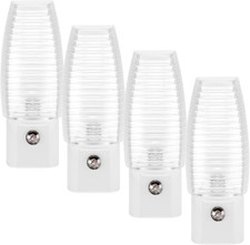 LED Night Light Dusk to Dawn Sensor Auto On Off 5000K Daylight 4 Pack Hallway Be