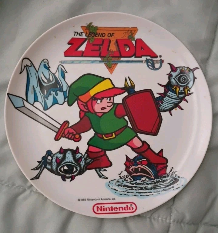 Nintendo Legend of Zelda Vintage Plate and cup 1989 Peter Pan Industries - Image 2 of 4
