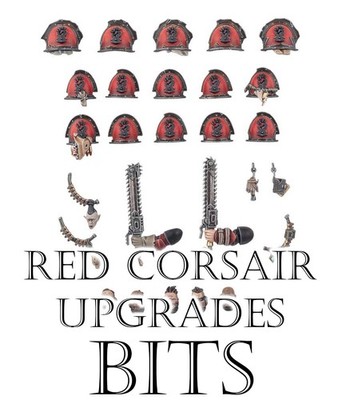 Warhammer 40k Red Corsair Upgrade Sprue Bits, Games Workshop, Chaos Space Marine