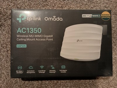 TP-Link EAP225 Omada AC1350 Wireless MU-MIMO Gigabit Ceiling Mount Access Point