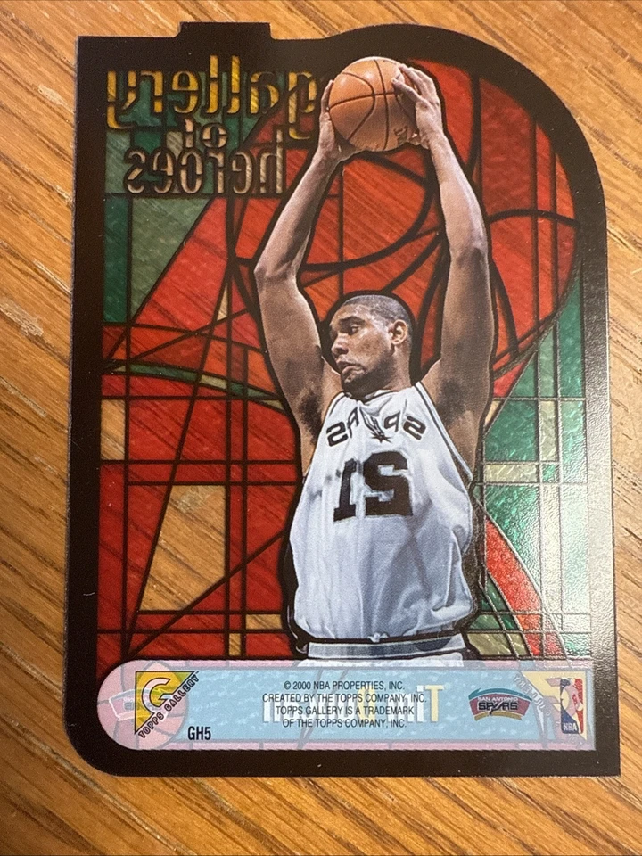 TIM DUNCAN 1999-00 TOPPS GALLERY OF HEROES #GH5 - Image 2 of 2