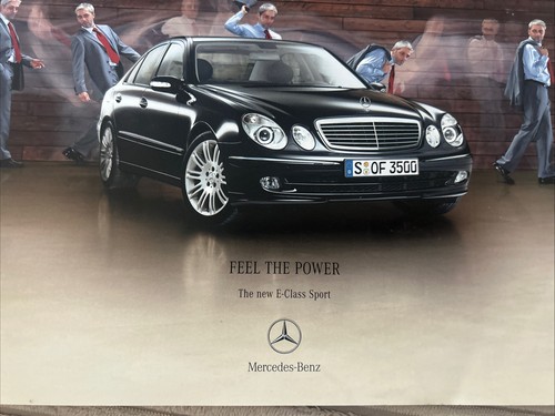 Mercedes Benz E Klasse Sportwagen Sortiment Verkaufsinfo Prospekt 2005