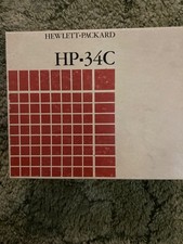 HP-34C Scientific Calculator, MINT Condition; IN Box, Complete