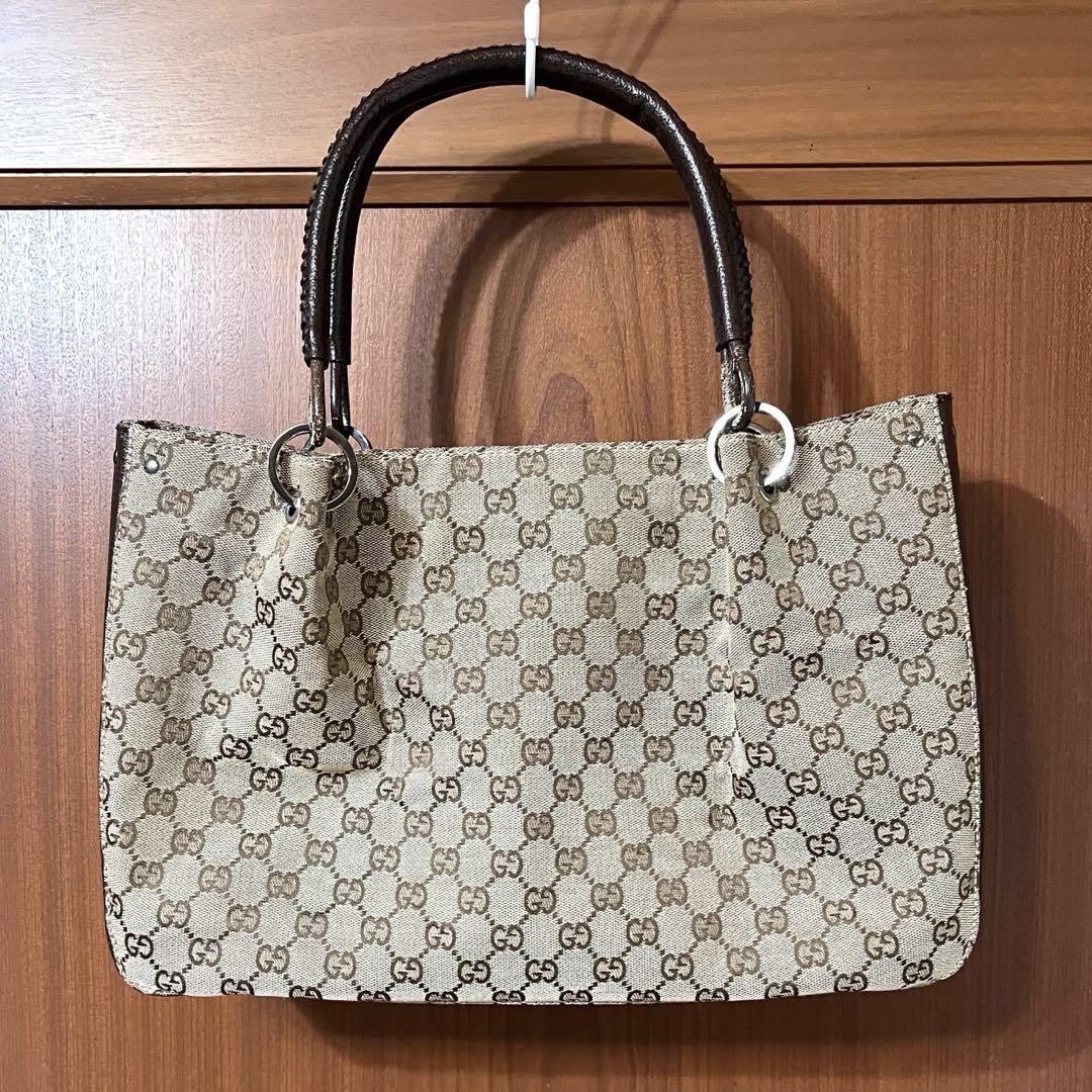 GUCCI GG Canvas Handbag 36cm x 25cm x 12cm Japanese Import