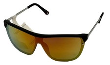 Fila Mens Matte Brown Plastic Shield Sunglass , Brown Flash Lens SF9343 U228V