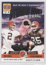 2001 Pacific Dynagon Dynamic Duos 227/1499 Tim Couch Kevin Johnson #6 0f8