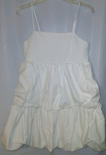 A NEW DAY BY TARGET WHITE RUFFLE CUPCAKE STYLE DRESS SZ L