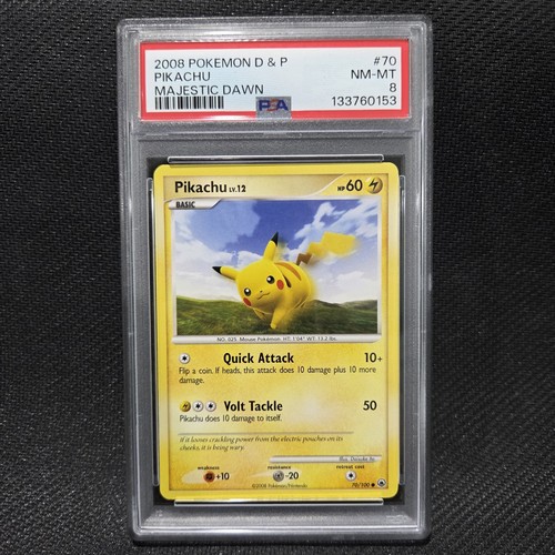 Pikachu graded PSA 8 for sale on eBay