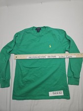 Polo Ralph Lauren Boy's Medium 10/12 Long Sleeve Green T Shirt