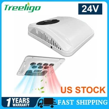 Treeligo 24V Heat&Cool Air Conditioner RV Rooftop Electric AC Unit for Caravan