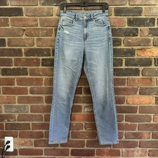 American Eagle Mom Jean Sz 4 Long 27 X 29 10.5 Rise Jeans -Cheapchicplus