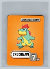 Croconaw Pokemon Master Trainer 2005 Game Character Card REPLACEMENT Part Hasbro