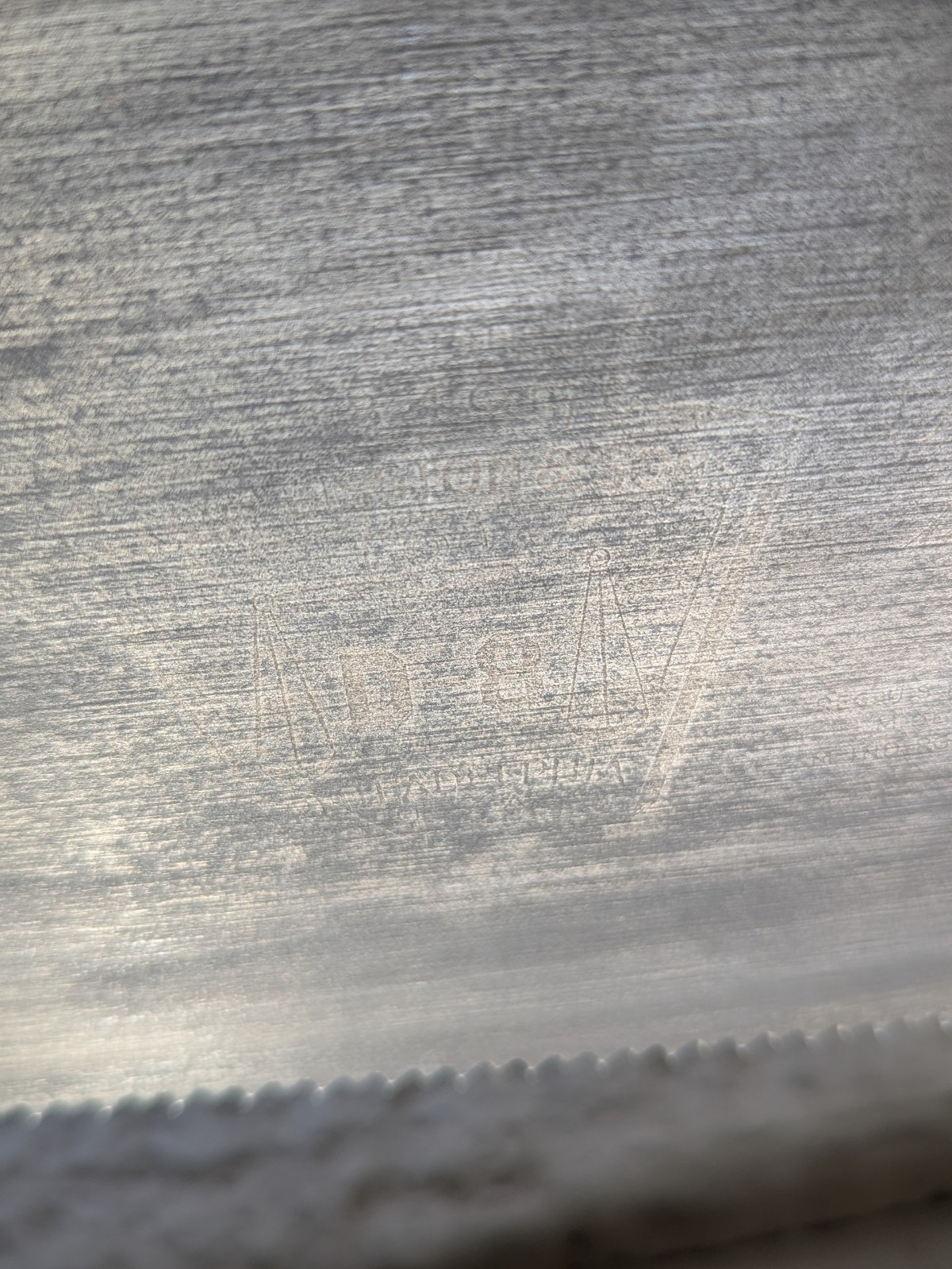 Vintage Disston D8 Wood Handsaw 26" Cut Saw