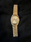Vintage 1970s/1980s Seiko Men's Goldtone wristwatch NEEDS BATTERY
