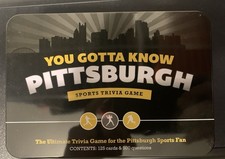 You Gotta Know Pittsburgh Sports Trivia Game in Tin - 2019
