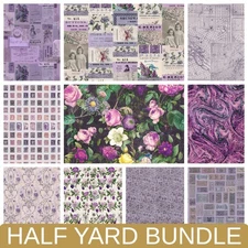Eclectic Elements Palette in Purple Half Yard Bundle by Hawthorne Supply Co
