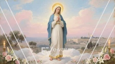Virgin Mary Artwork Digital Product HD Image Picture Photo Wallpaper for Print
