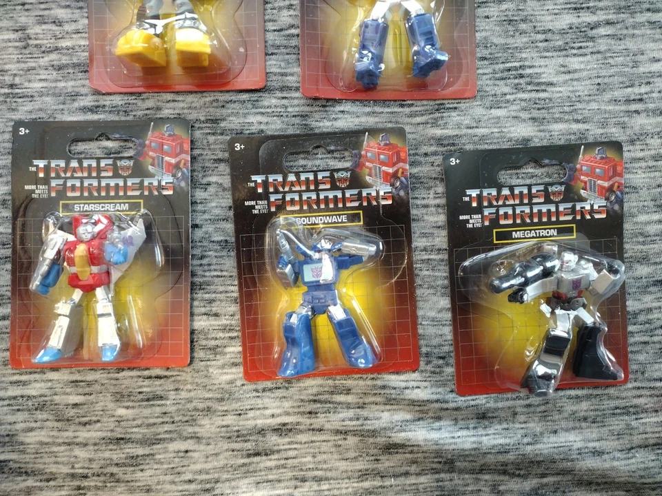 Transformers SET 5 Optimus Megatron Mattel Micro Collection figures Cake Topper - Image 3 of 4