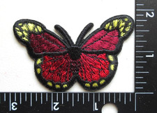    BUTTERFLY IRON ON PATCH FOR CRAFTS CLOTHING HANDBAGS BACKPACKS HATS JACKETS