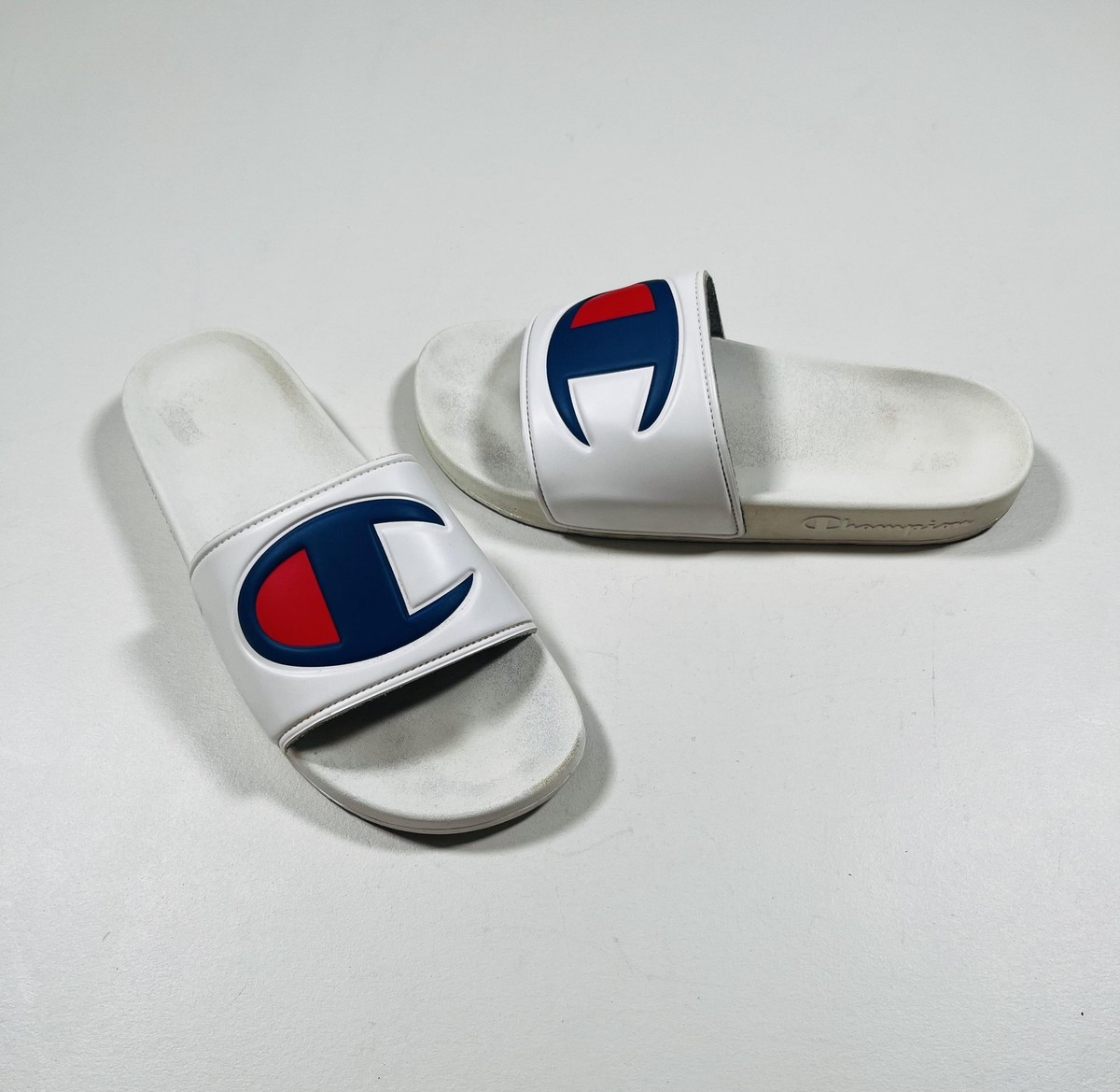 Champion Slides Shoes Mens Size 9M Pool Sandals Slip On Comfort