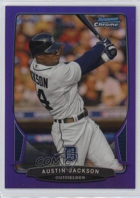 2013 Bowman Chrome Purple Refractor 79/199 Austin Jackson #128 7eo