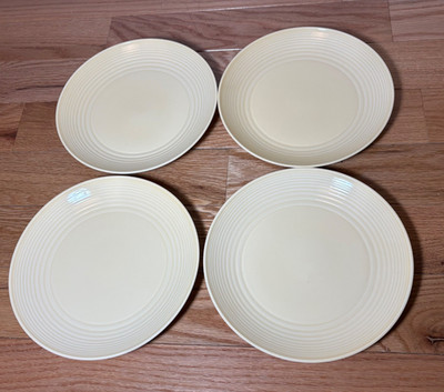 Gordon Ramsay by Royal Doulton Buttermilk Maze 8.75'' Salad Plates Set of 4 NWT