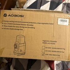 Aobosi AZ-VC805 White 80W Electric Vegetable Shredder With Manual