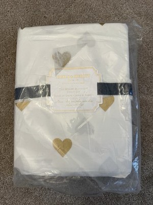 The Heart Metallic Sheet Set, designed by Emily & Meritt for Pottery Barn Teen