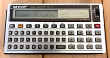 LCD Replaced Sharp PC-1245 Pocket Computer Electronic Calculator Working Japan