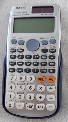 Casio FX-115 ES PLUS Scientific Calculator Solar Two Way Power Tested