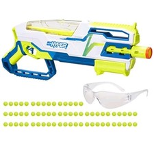 NERF HYPER BUNDLE, SIEGE-50 PUMP-ACTION BLASTER, UP TO 110 FPS VELOCITY - WHITE