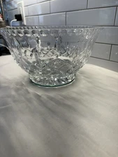 Shannon Crystal By Godinger Footed BOWL Heavy Intricately Handcut 9.5” Diameter