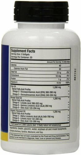 Omegaworks Omega 3-6-9 Suplemento Dietético Apoyo a la Salud Articular Cápsulas Blandas 60 ct Foto 2 de 3