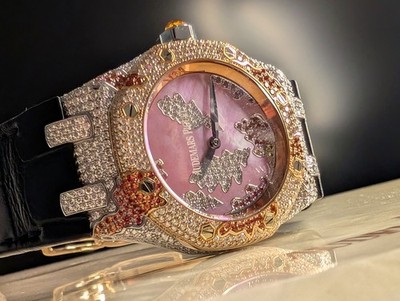 Audemars Piguet Royal Oak Lady ''Oak Leaves'' Gold, Diamond, Sapphire Ltd. Edition