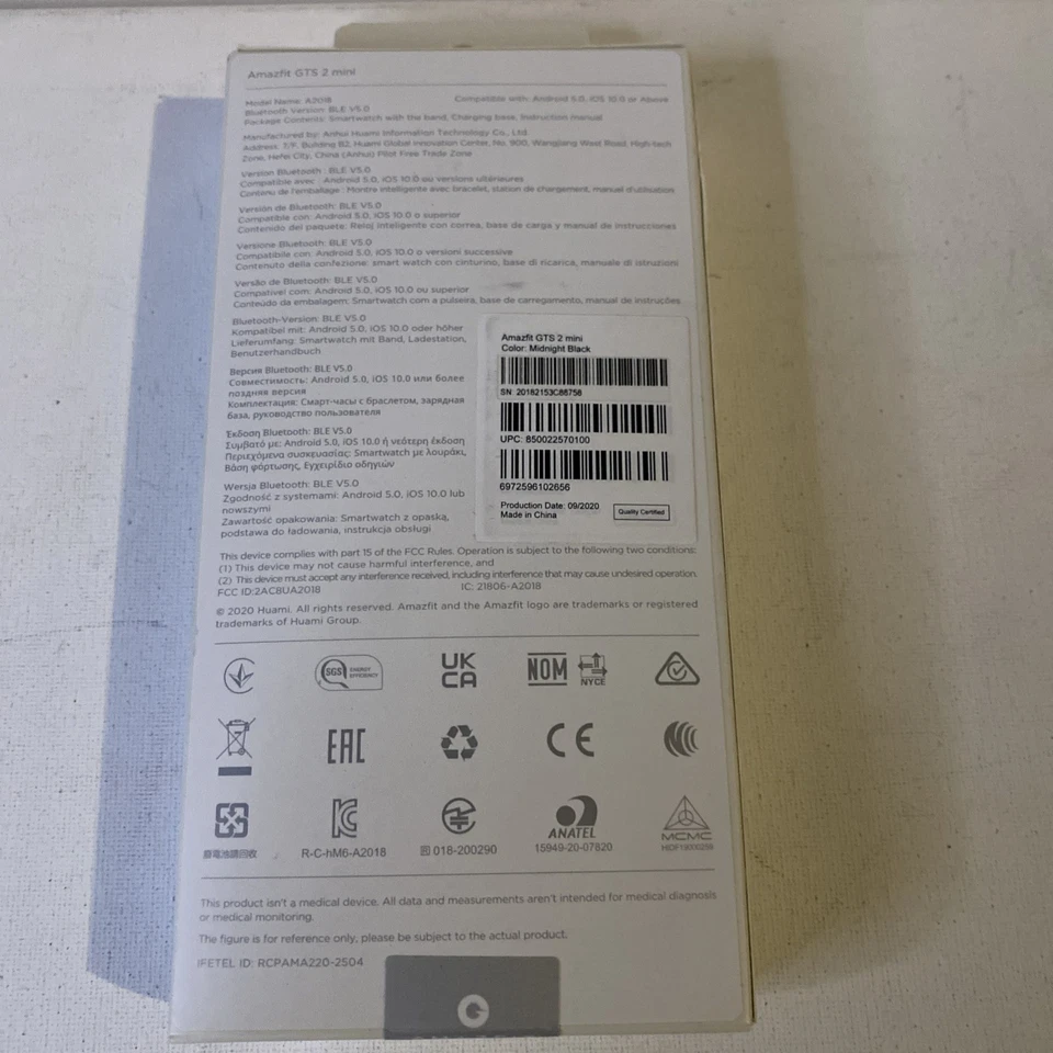 Amazfit GTS 2 Mini Smart Watch for Men Android iPhone, Alexa Built-in, 14-Day Ba - Image 2 of 2