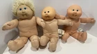 TLC Vintage Cabbage Patch Kids Lot of 3 Dolls For Repair, Crafts, Etc READ