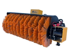 Power Angle Broom Sweeper Bi directional Attachment w/Remote for Mini Skid Steer